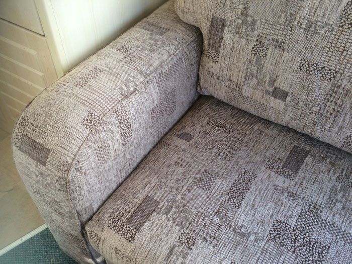 A set of new bespoke outdoor cushions ready for delivery