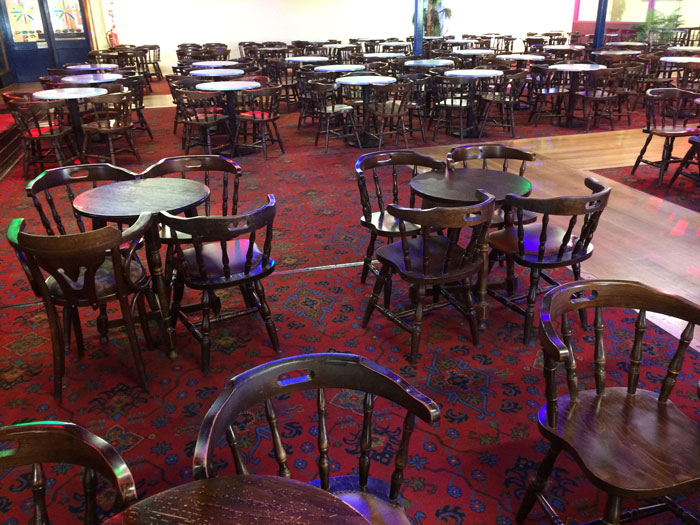New seat pads for holiday park clubhouse seating