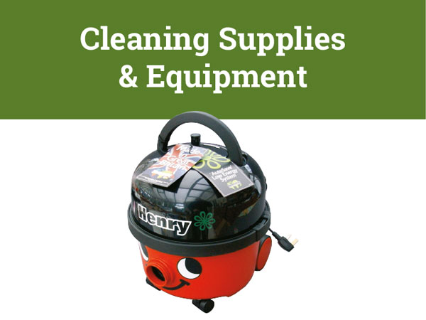 Holiday Park Cleaning supplies and equipment